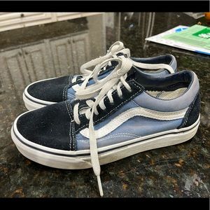 VANS- navy suede/ blue cloth